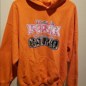 Ladies orange hoodie